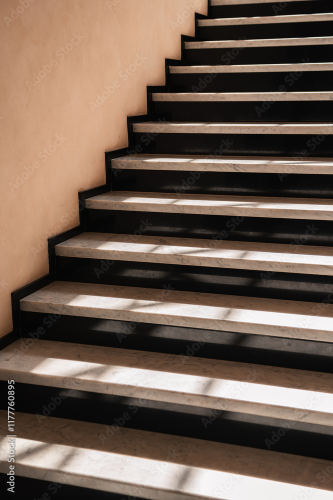 Black and White Marble Staircase Black and White Marble Staircase
