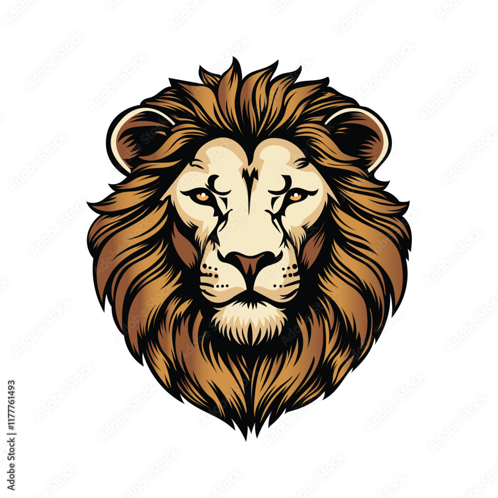 Obraz premium lion head illustration 