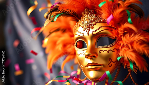 Masque, fond de mardi gras et de carnaval
