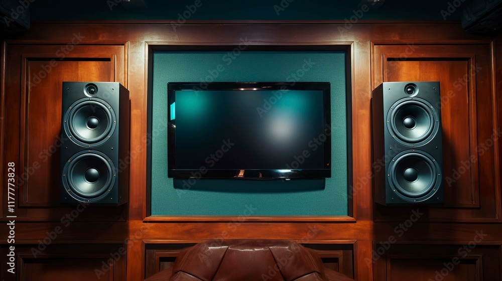 A photo of a set of in-wall speakers installed A photo of a set of in-wall speakers installed