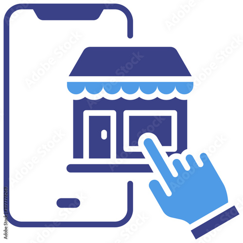 Mobile Shopping Icon