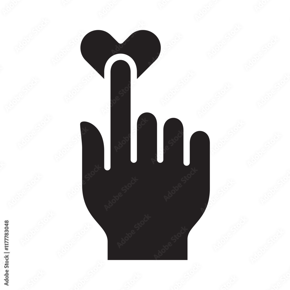 Obraz premium Donation and charity flat solid icon. Icon for symbol of philanthropy, help, giving, humanity.