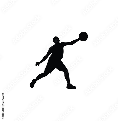 A basket ball player vector silhouette