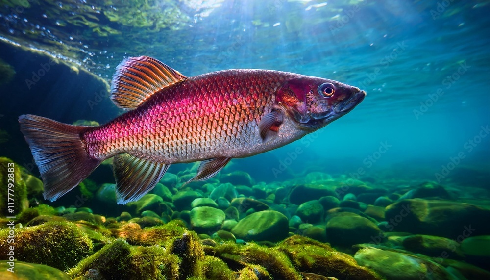 Naklejka premium fish in aquarium