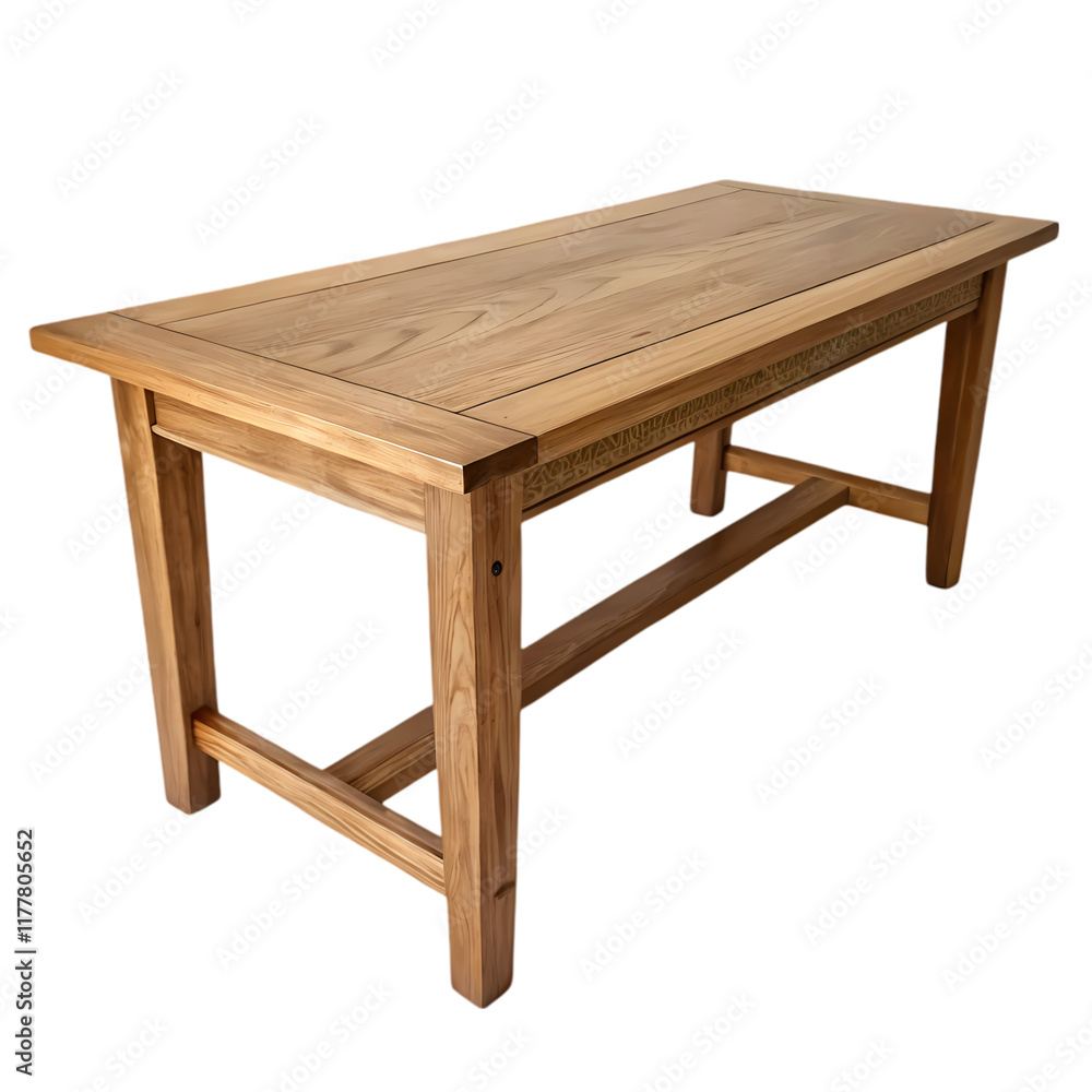 Rustic Wooden Dining Table, Perfect for a Farmhouse Style. Rustic Wooden Dining Table, Perfect for a Farmhouse Style.