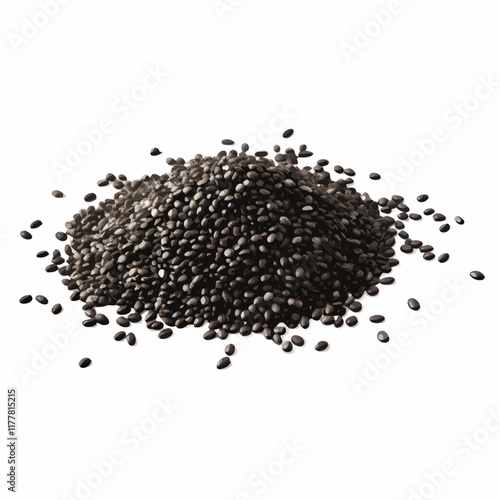 Chia seeds  vector illustration (2)