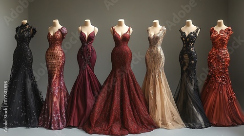 Hollywoodinspired fashion collection glamorous gowns timeless silhouettes and opulent fabrics photo