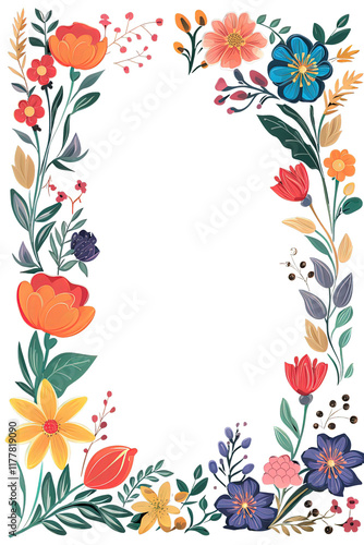 A decorative floral Ivy frame with leaves on transparent background, perfect for weddings or garden events. floral background, flower decoration. with copy space