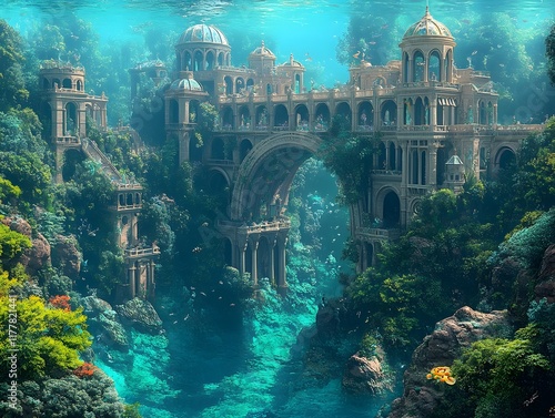 Breathtaking Underwater City of Organic Architecture and Mesmerizing Merpeople