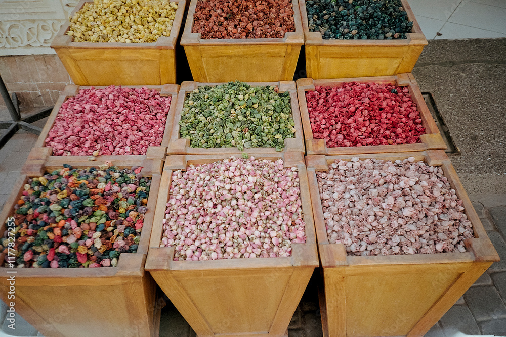 Colorful Spice Display Colorful Spice Display