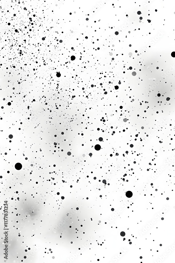 Abstract Monochrome Dot Pattern on White Background Abstract Monochrome Dot Pattern on White Background