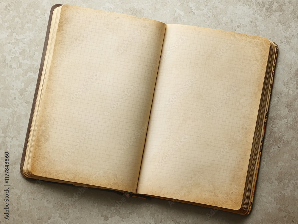 Naklejka premium old book isolated on white