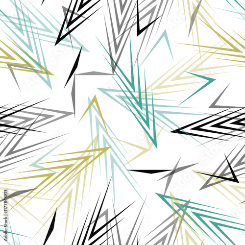 Geometric design seamless pattern