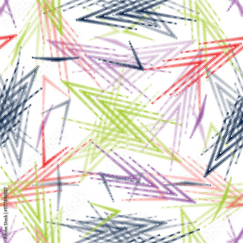 Geometric design seamless pattern