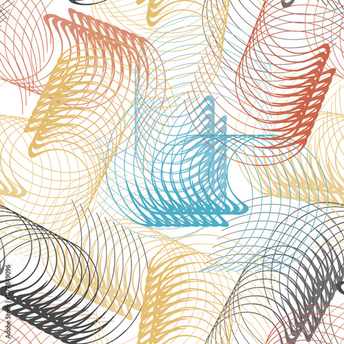 Geometric design seamless pattern