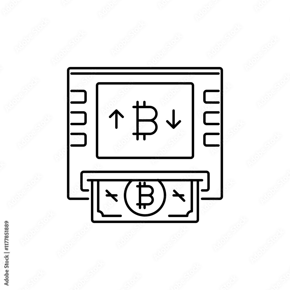 Icons Bitcoin ATM that issues or accepts Bitcoin. Icons Bitcoin ATM that issues or accepts Bitcoin.