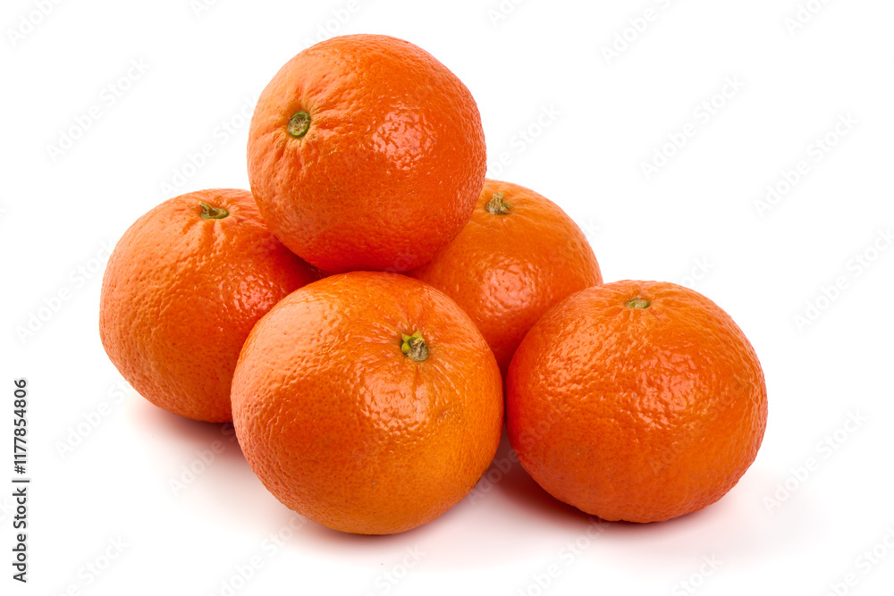 Fresh tangerines, isolated on white background. Fresh tangerines, isolated on white background.