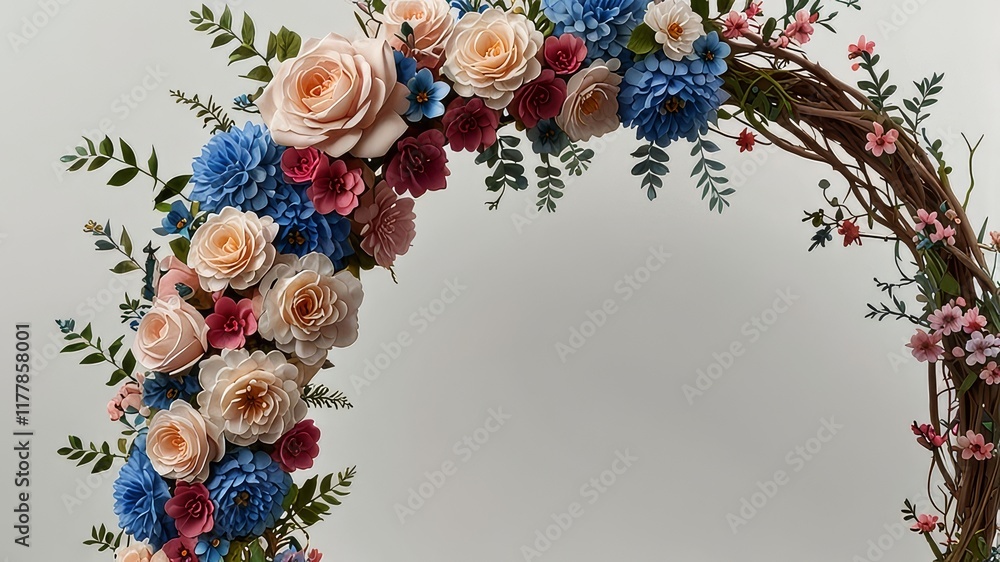 frame decoration with flowers for events frame decoration with flowers for events