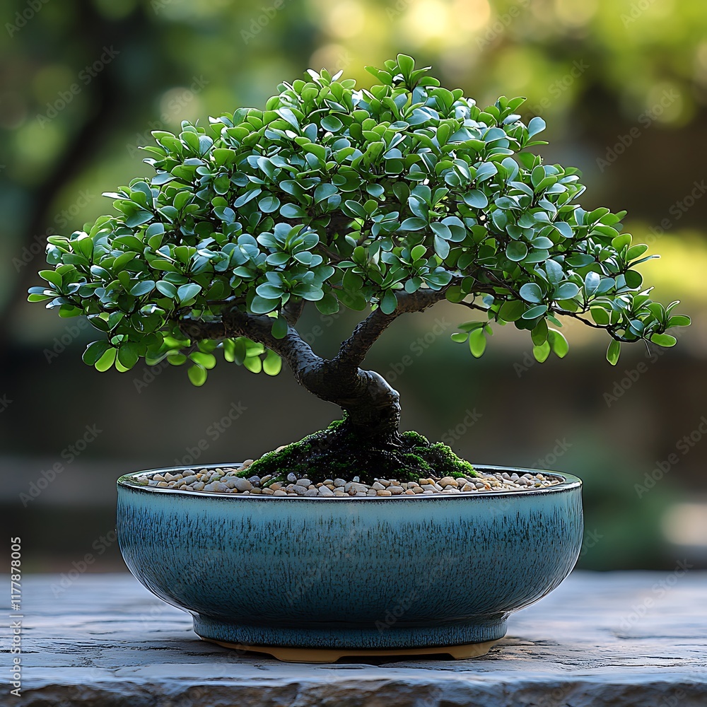 Beautiful bonsai tree ceramic pot photo Beautiful bonsai tree ceramic pot photo