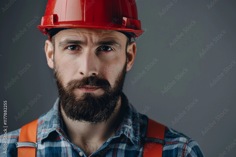 Construction worker in uniform and safety equipment generative AI Construction worker in uniform and safety equipment generative AI