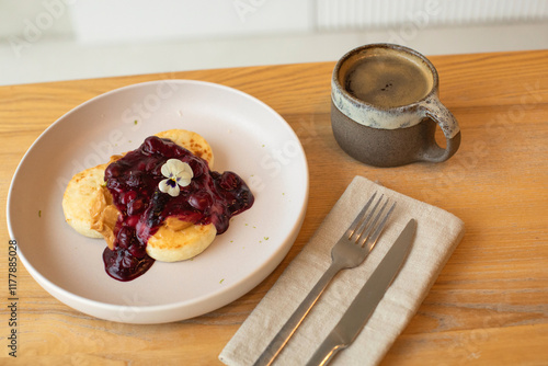 Wallpaper Mural Breakfast with coffee  Torontodigital.ca