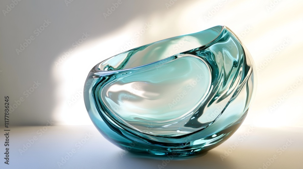 Abstract background of glass refraction in white and teal color Abstract background of glass refraction in white and teal color