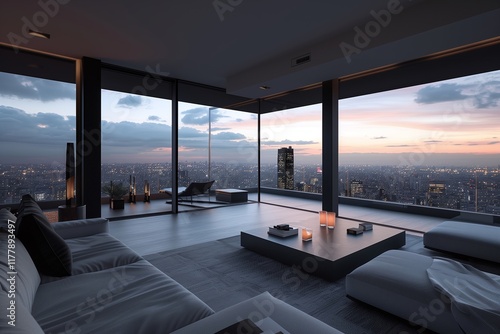 Wallpaper Mural Elevated sunset photography in a luxury penthouse Torontodigital.ca