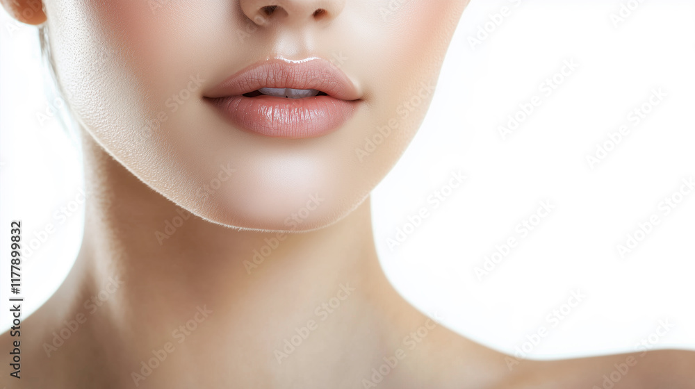 Beauty close-up portrait studio photography soft lighting elegance