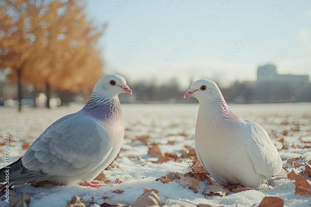 Fototapeta premium Wedding Doves