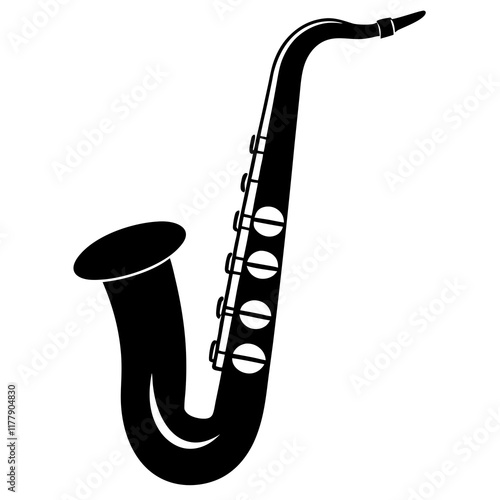 saxophone isolated on white