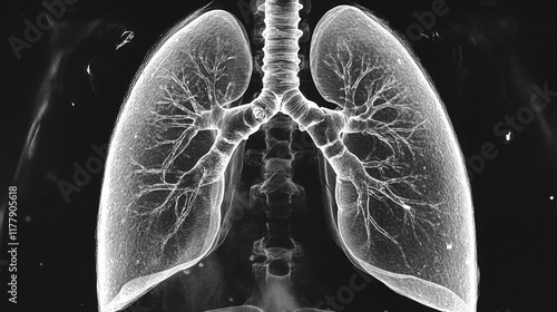 Doctor with Smoker and normal Lung anatomy for Disease. Lung Cancer, Asthma, Chronic Obstructive Pulmonary or COPD, Bronchitis, Emphysema, Cystic Fibrosis, Bronchiectasis, Pneumonia and world Lung day