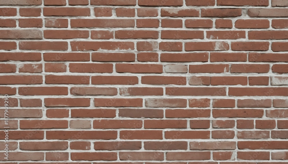 Faded red brick texture with subtle white patches and worn-out corners Faded red brick texture with subtle white patches and worn-out corners