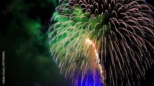Stunning Vibrant Colorful Fireworks Display for Festive Occasions 