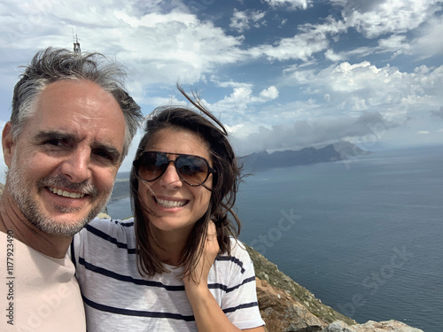 Couple selfie travel Cape Town photo