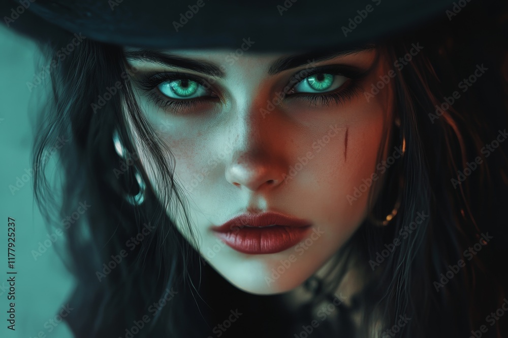 pretty but treacherous witch in black clothes pretty but treacherous witch in black clothes