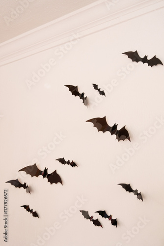 Bats on the wall photo