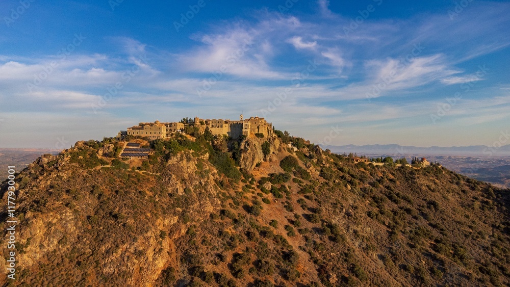 Fototapeta premium Historic Monastery on Rocky Hilltop