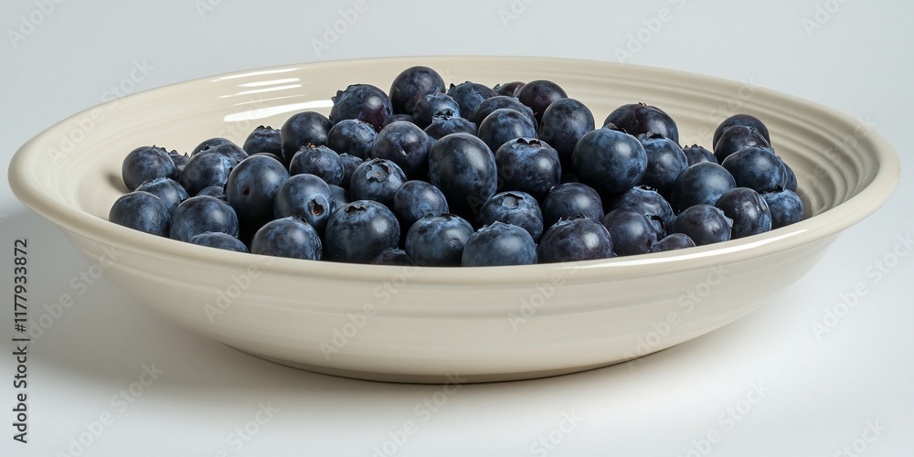 Fresh blueberries in bowl, close-up. Food photo Fresh blueberries in bowl, close-up. Food photo