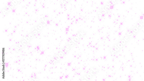 pink shiny stars glittering and glowing and particles on transparent background, png new year and christmas, social media design element photo