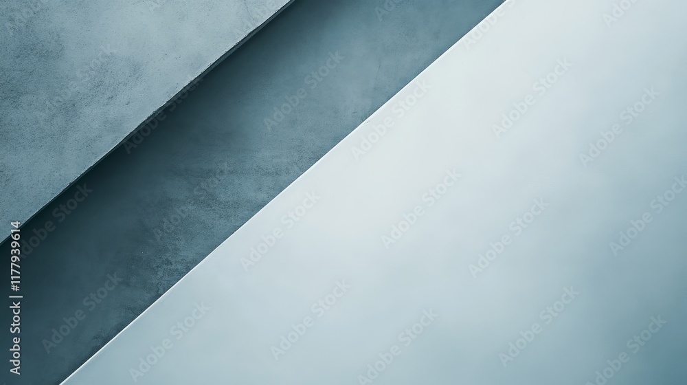 A minimalist composition featuring layered geometric shapes in cool tones. A minimalist composition featuring layered geometric shapes in cool tones.