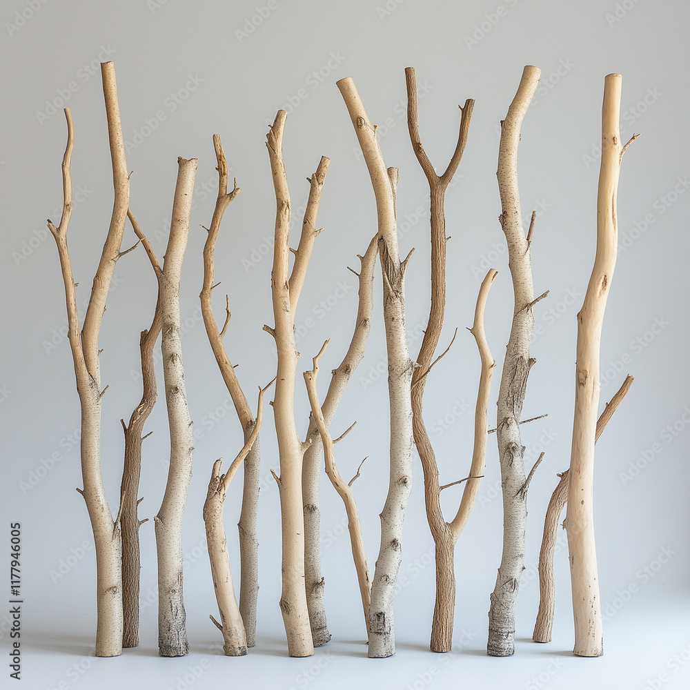 Fototapeta premium Minimalist Digital Catalog Photography of a Poplar Divider
