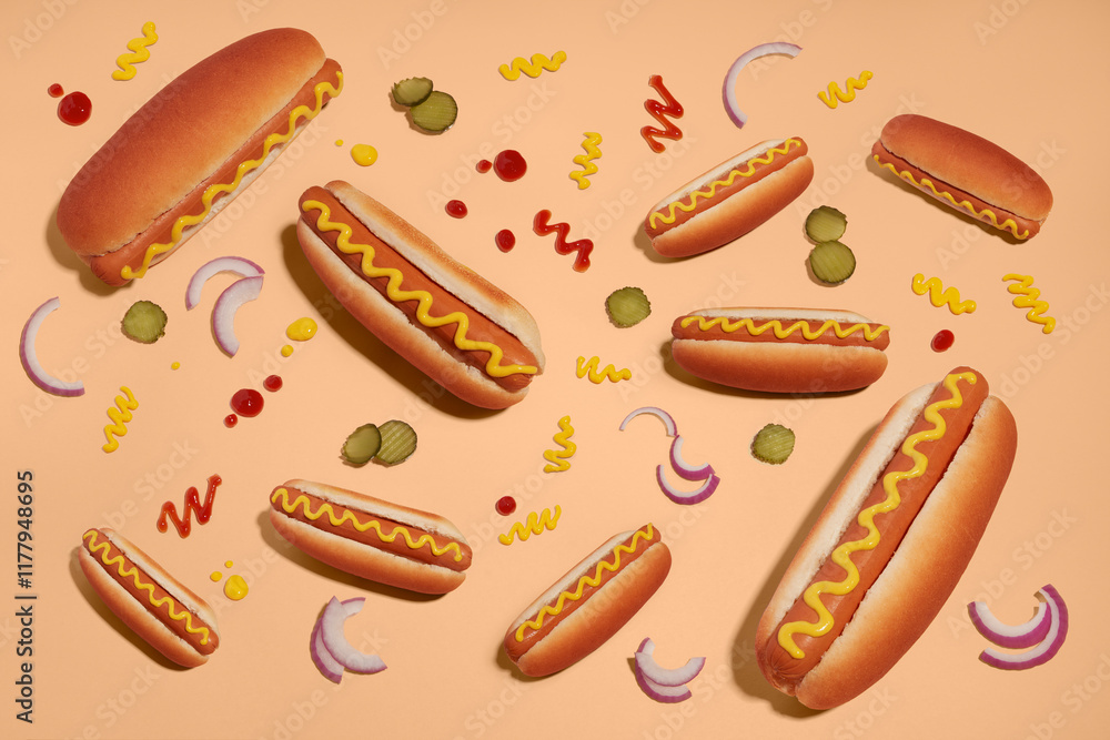 Hot Dogs pattern Hot Dogs pattern