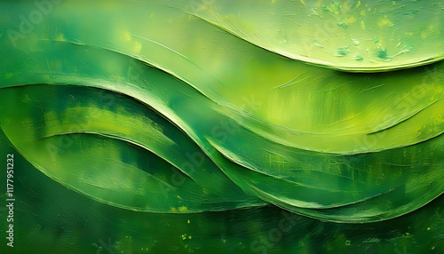 green backgrounds painting summary