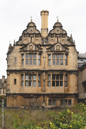 Trinity College Oxford on a cloudy day
