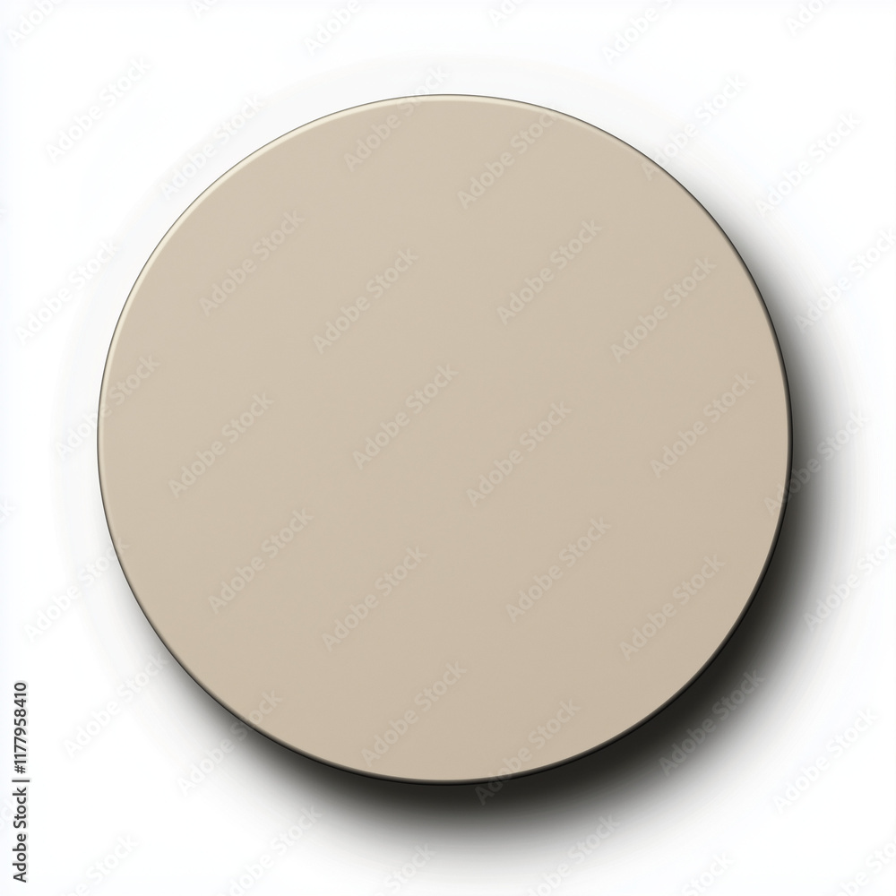 Taupe Matte Open Deck Icon on a Minimalist White Background Taupe Matte Open Deck Icon on a Minimalist White Background