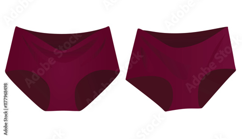 Maternity female underwear panties. vector