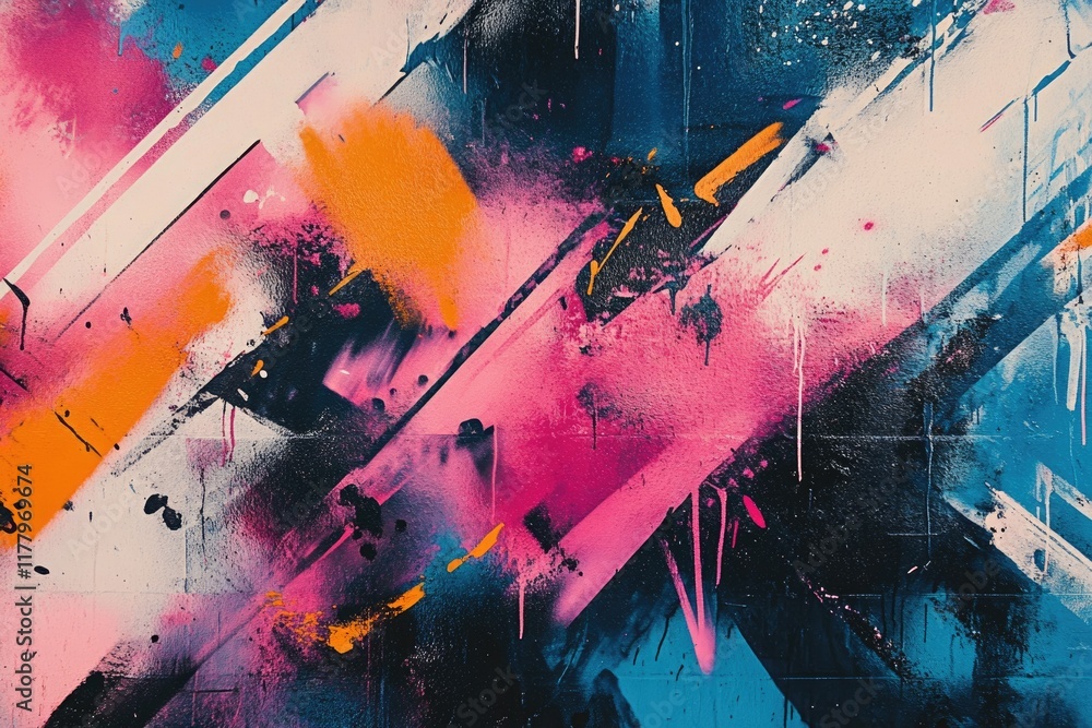Obraz premium Abstract street art spray paint texture background.