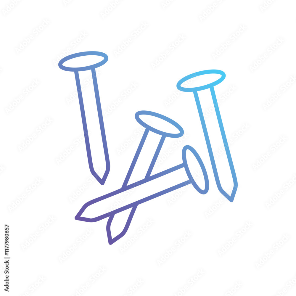 Nails vector icon Nails vector icon