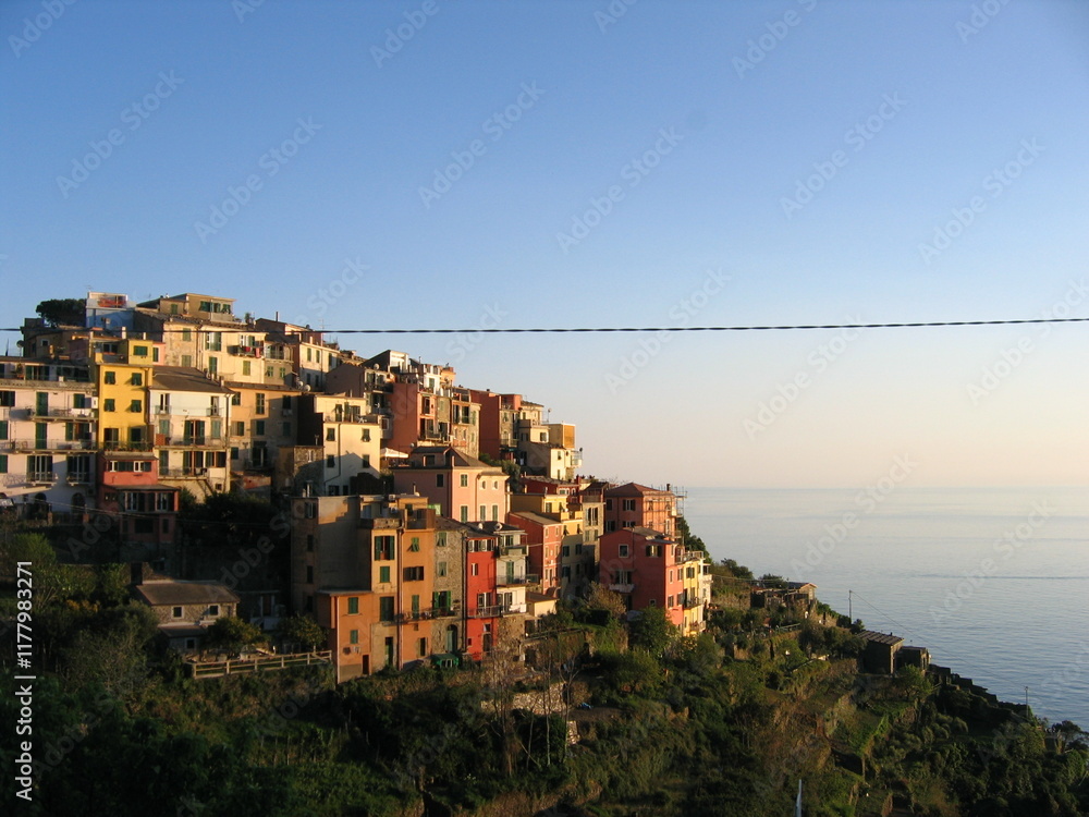 Obraz premium Vernazza, Italy at sunset