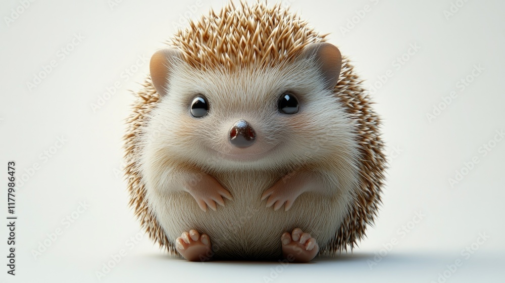 Adorable Hedgehog Portrait: A Close-Up of a Cute, Smiling Little Hedgehog Adorable Hedgehog Portrait: A Close-Up of a Cute, Smiling Little Hedgehog
